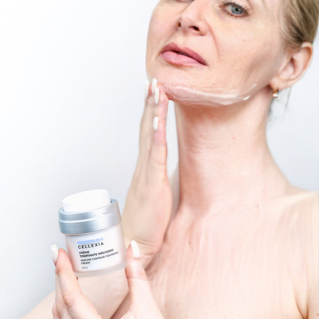 Cremă de contur facial pentru linia maxilarului